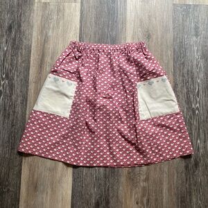 Vintage 90s Handmade Sheep Midi‎ Maxi Skirt Prairie Cotton Boho Heritage Girly